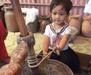 child engaging in a activity